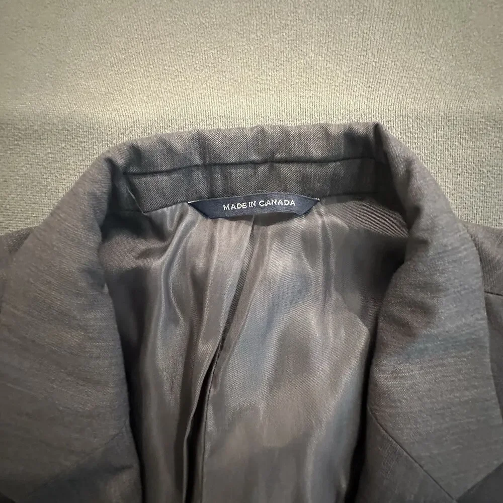 Ralph Lauren Suit Jacket Men's 48L 100% Wool 2 Piece Pleated Pants 37x30.5 Gray